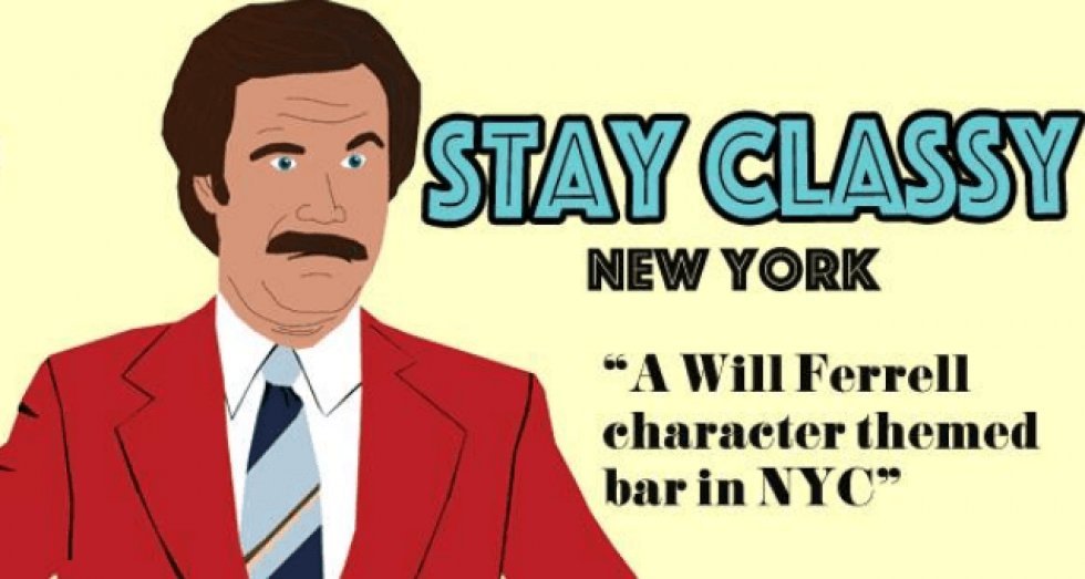 Stay Classy: Will Ferrell-inspireret bar er åbnet i New York