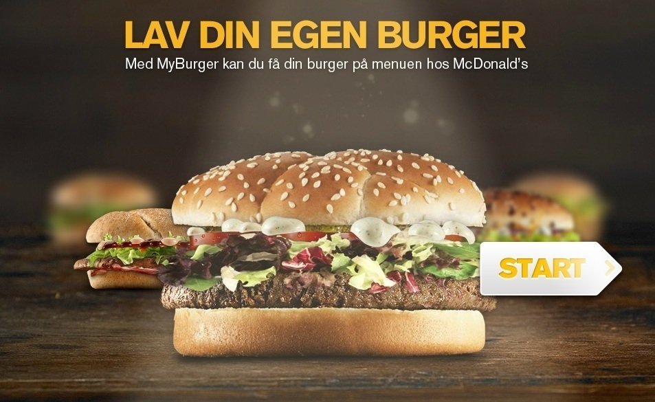 Få serveret din egen burger på McD