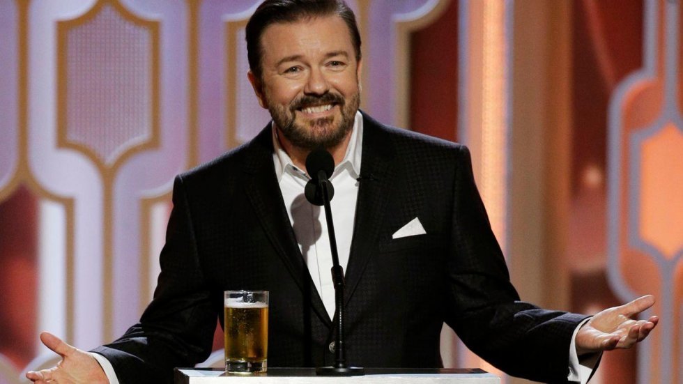 Ricky Gervais åbningsmonolog til Golden Globes fyrer skud af mod Kaitlyn Jenner, Matt Damon og Golden Globes..