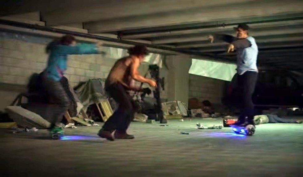 Norman Reedus vs Hoverboard Zombies