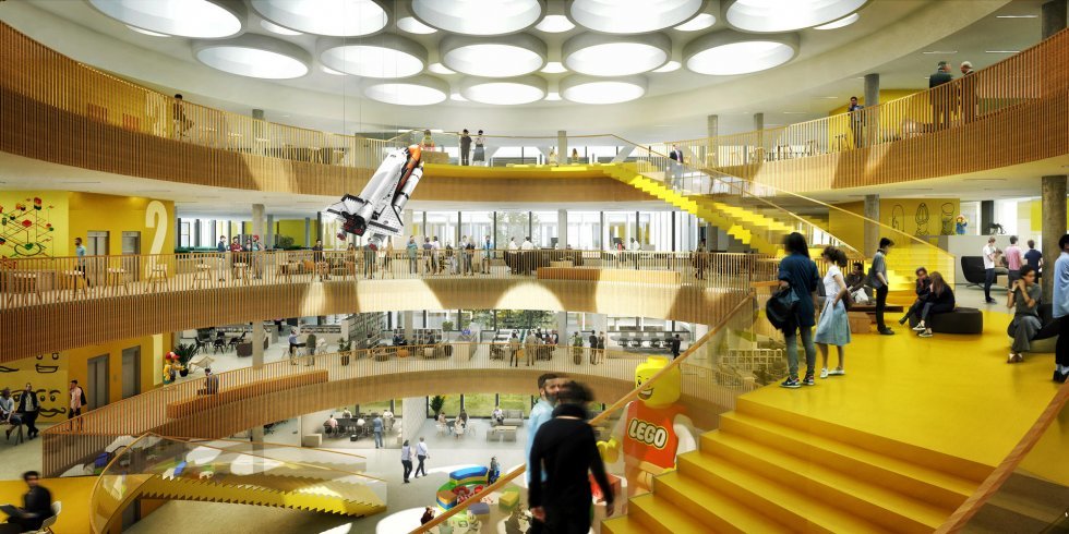 Foto: C.F. Møller - LEGO bygger nyt 52.000 kvadratmeter stort hovedkvarter i Billund