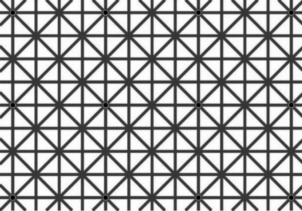 Det er ikke et gif... Din hjerne kan ikke se alle 12 prikker på en gang.