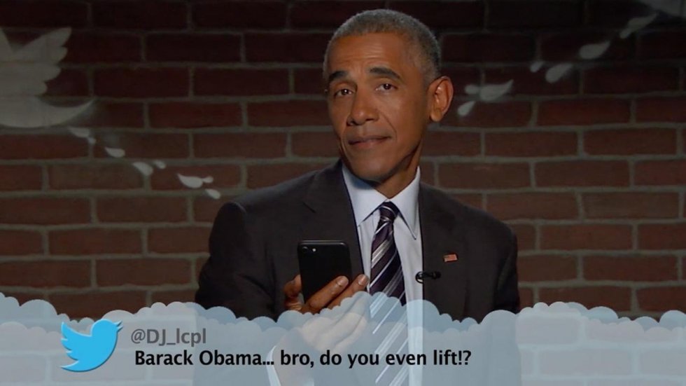 Barack Obama vender tilbage til 2. runde mean tweets