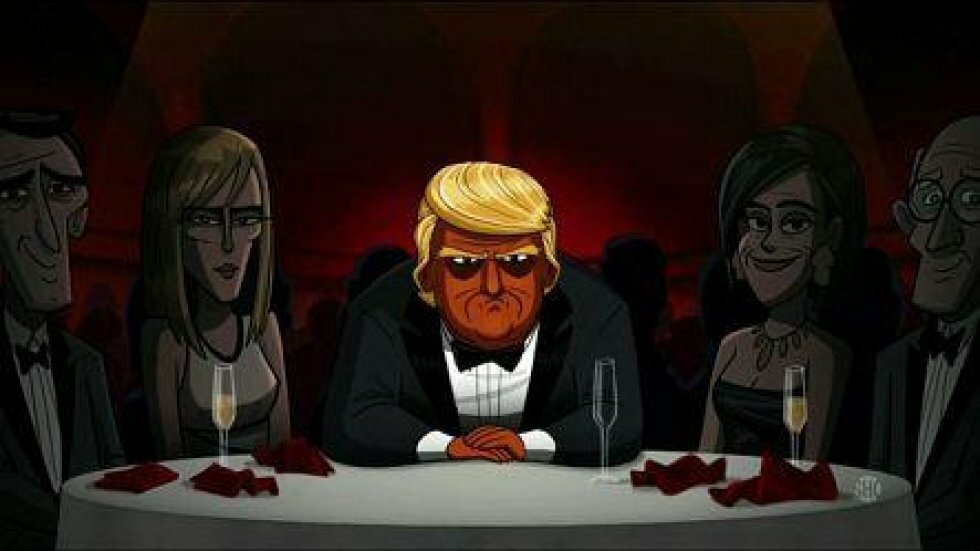 Trump Begins: En satirisk tegnefilm du ikke må gå glip af. 