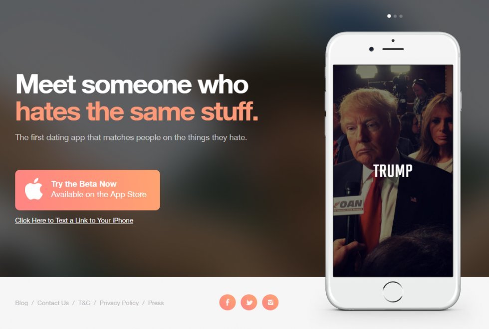 Ny dating-app fokuserer på ting som begge parter hader