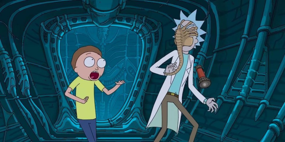 Rick og Morty i Alien: Covenant crossover