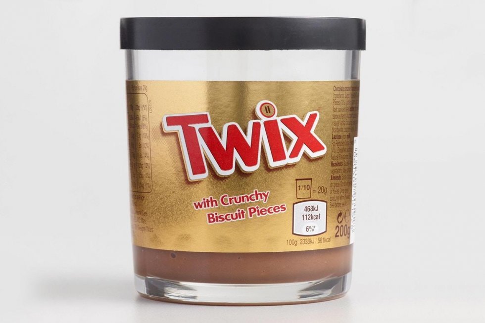Twix fås nu som Twix-nutella