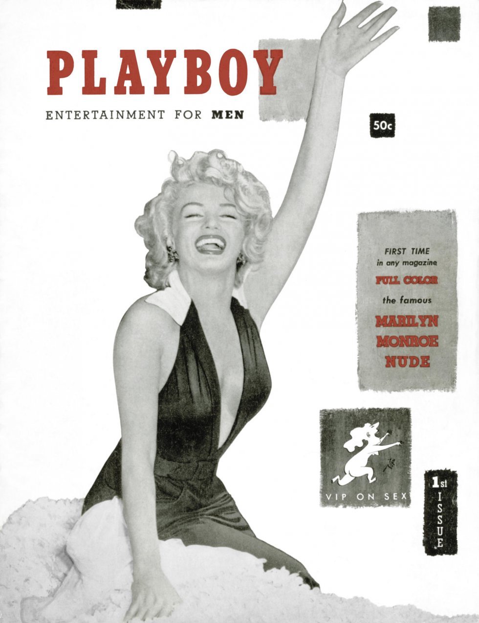 Marilyn Monroe på coveret af magasinet der startede eventyret - Hugh Hefner: En legende er gået bort