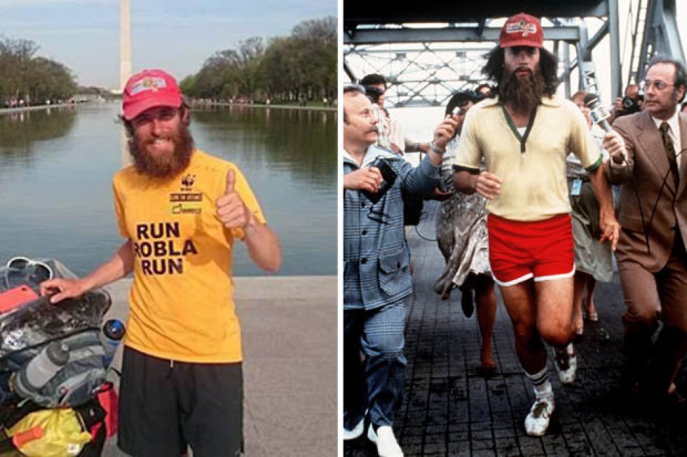 Fyr klædt ud som Forrest Gump slog verdensrekord ved et London-maraton