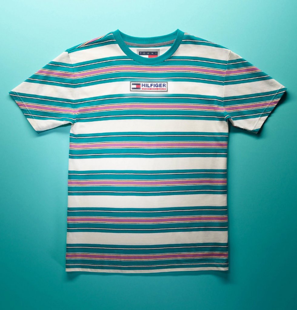 Sport Tech Stripe T-shirt - 450 kr - Håndplukkede elementer fra Tommy Jeans eksklusive efterårskollektion