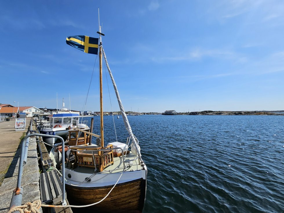 Det er smukt at ankomme til Göteborg fra vandsiden - her en flot gammel båd, der trumfede StenaLines indgangspartier.  - Rejse-reportage: Göteborg - En herlig lille storby