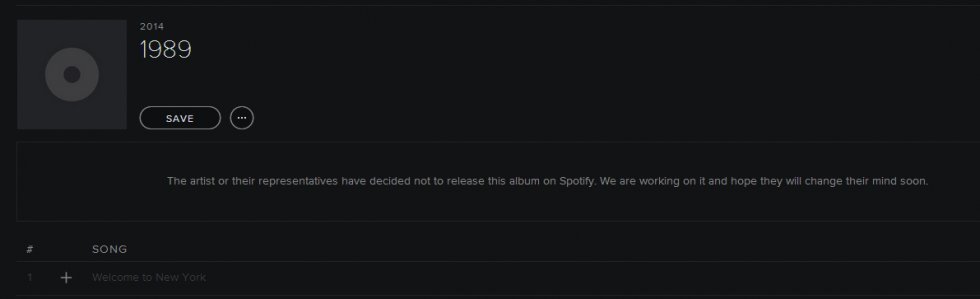 Spotify må ikke køre pladen - Taylor Swift siger farvel til Spotify