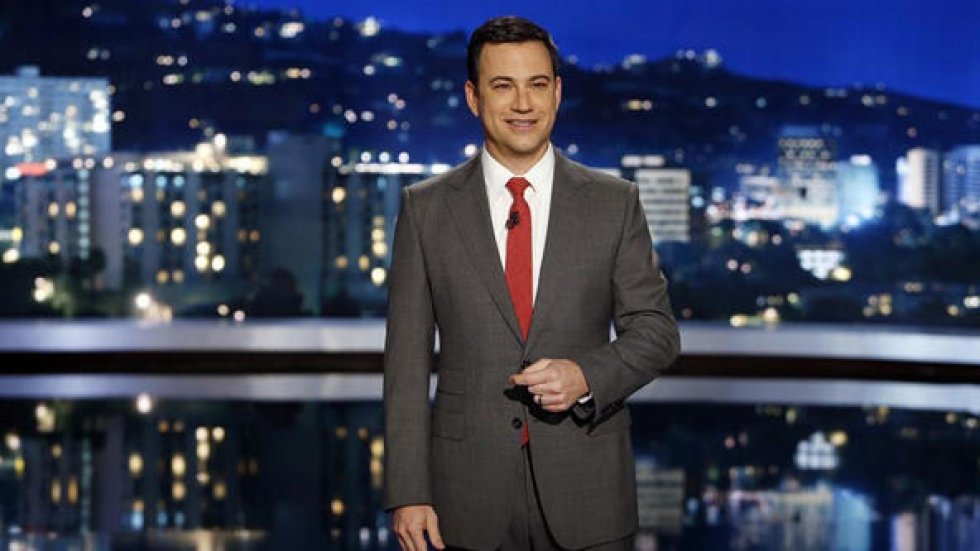 Jimmy Kimmel troller en dansker blandt publikum