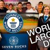 WE BROKE A GUINNESS WORLD RECORD! - The Rock og hans team har netop slået rekorden for verdens største 7-lags dip