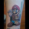 Mario The Jedi af Jaime Tud - 15 veludførte Star Wars tatoveringer