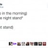 Folk på Twitter deler deres mening om one night stands, og en del af dem passer meget godt 