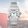 Santos de Cartier ref WSSA0009 - Cartier - en flirt med historien og et af verdens første og fineste armbåndsure