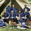 Union-soldater i 1863. - Historiske sort/hvid-billeder i farver
