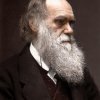 Charles Darwin. - Historiske sort/hvid-billeder i farver