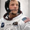 Neil Armstrong. - Historiske sort/hvid-billeder i farver