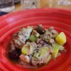 Blæksprutte med oliven og kartofler. - Rejsereportage: Ligurien - hjertet af Italiens olivenolie-region