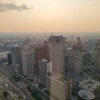 Udsigten fra 71. etage på Rennaissance Center. - Rejse-reportage: 2-dages førstehåndsindtryk af Detroit - en by i rivende udvikling