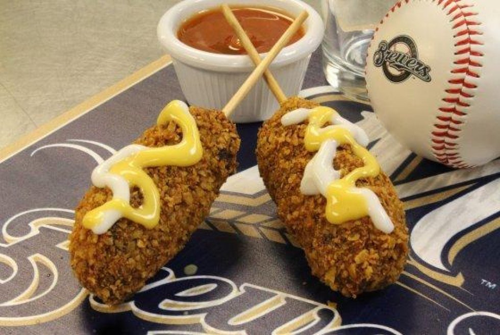 Vanvittige måltider der serveres på amerikanske baseball-stadioner i 2015