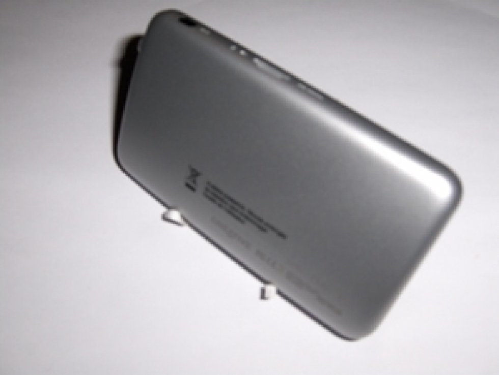 Bagsiden er i aluminiums-agtig plastic - Zen X-FI 2 - Mp3 afspiller