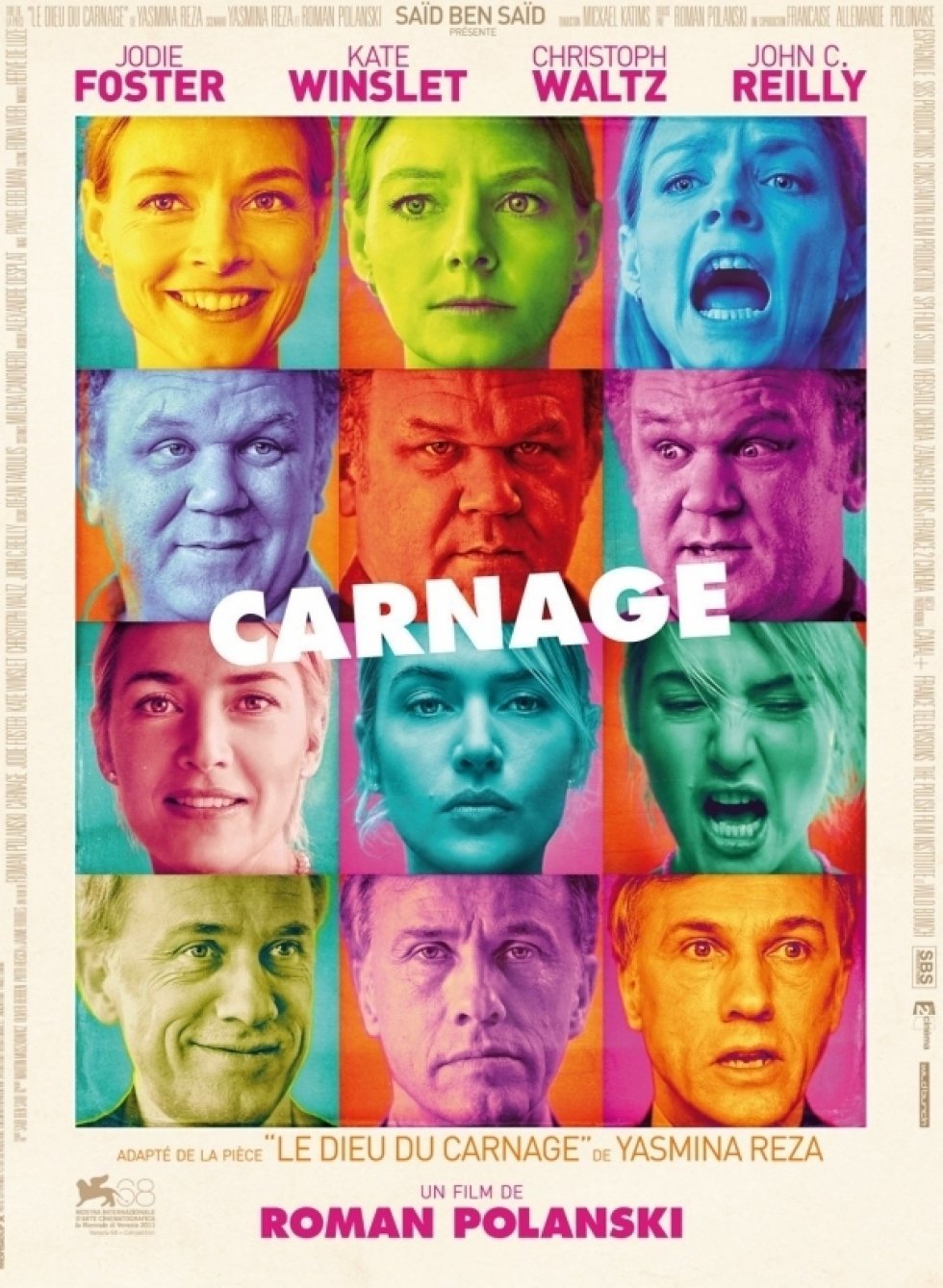 United International Pictures - Carnage - Velspillet sort komedie instrueret af Roman Polanski