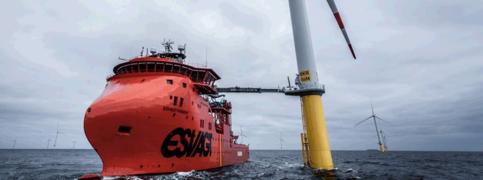Stort maskineri: Siemens' offshore servicefartøjer