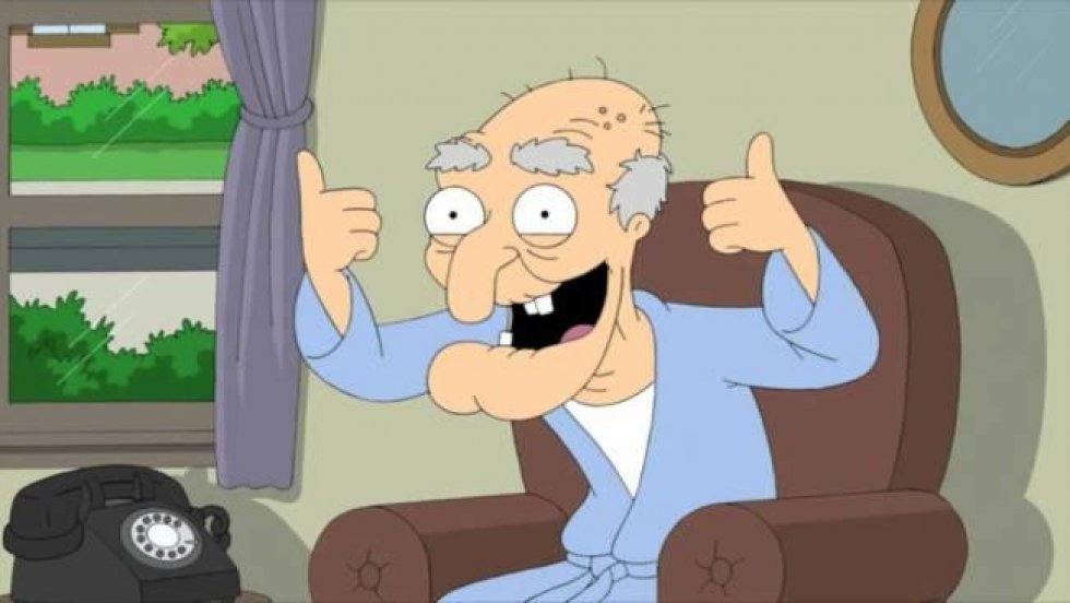 Nyhedsreporter interviewer en mand, som lyder PRÆCIS som Herbert the Pervert fra Family Guy