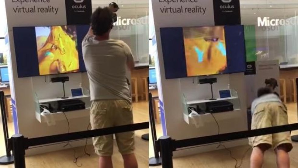 Gaming-fails: Når man lever sig for meget ind i VR