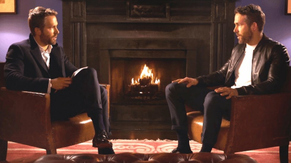 Ryan Reynolds bliver interviewet af sin 'tvillingebror'
