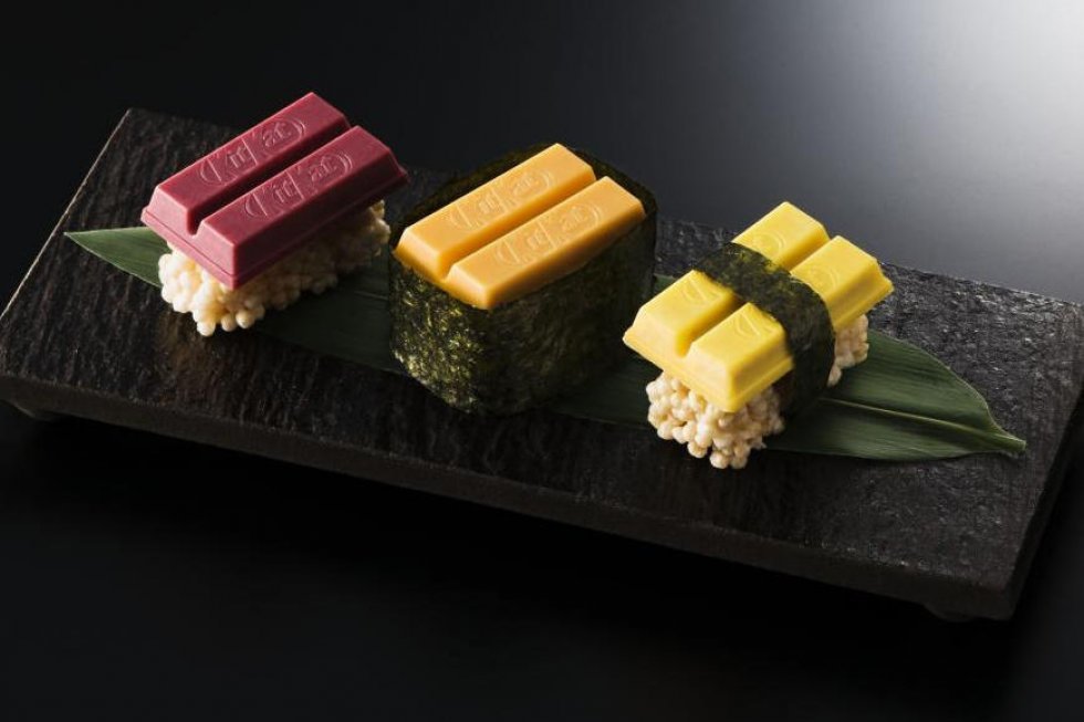 KitKat lancerer sushi-varianter i Japan