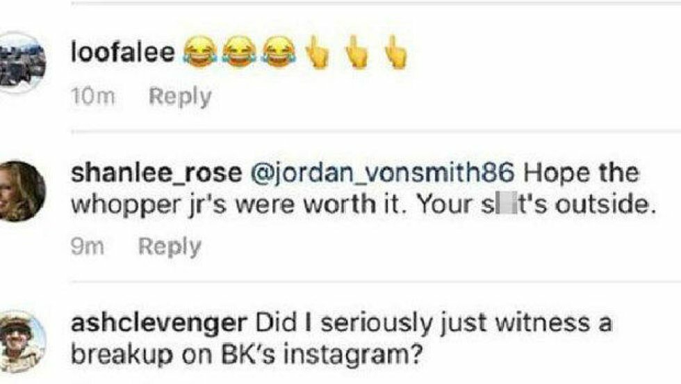 Fyr bliver taget i utroskab på Burger Kings Instagram 