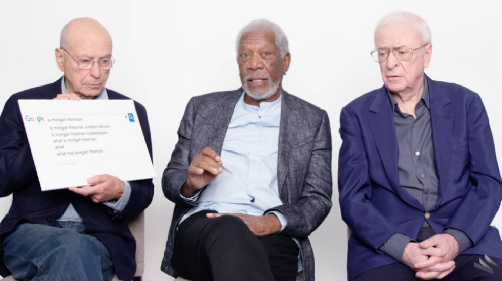 Morgan Freeman, Michael Caine og Alan Arkin svarer på Google autocomplete spørgsmål