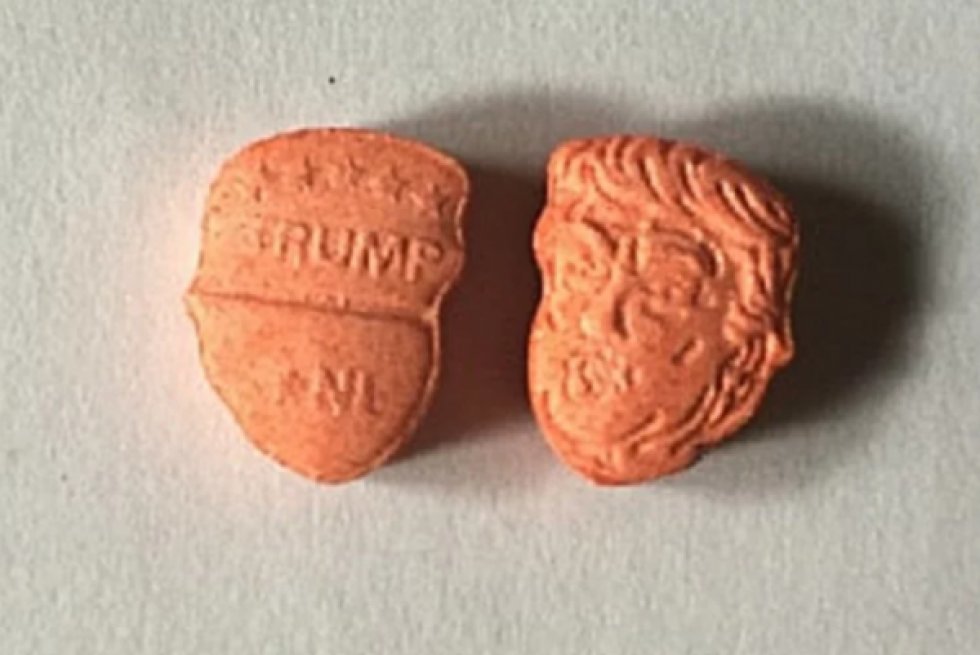 Ecstasy-piller formet som Trumps hoved er et hit i USA