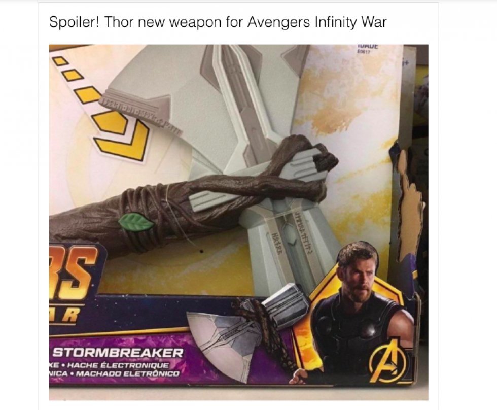Nyt legetøj til Infinity War afslører Thors nye hammer