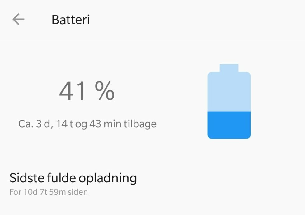 OnePlus 6 har en flot standby-tid.  - OnePlus 6 [Test]