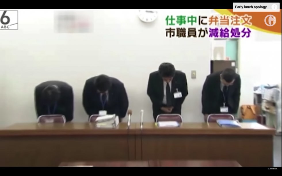 Japansk mand straffet for at holde frokostpause tre minutter for tidligt