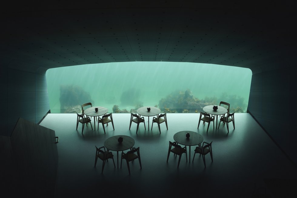 'Under' er Europas første undervandsrestaurant - og en imponerende designperle