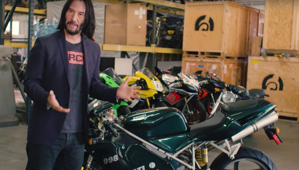 Keanu Reeves fremviser sin imponerende motorcykelsamling - inklusiv Ducatien fra Matrix Reloaded