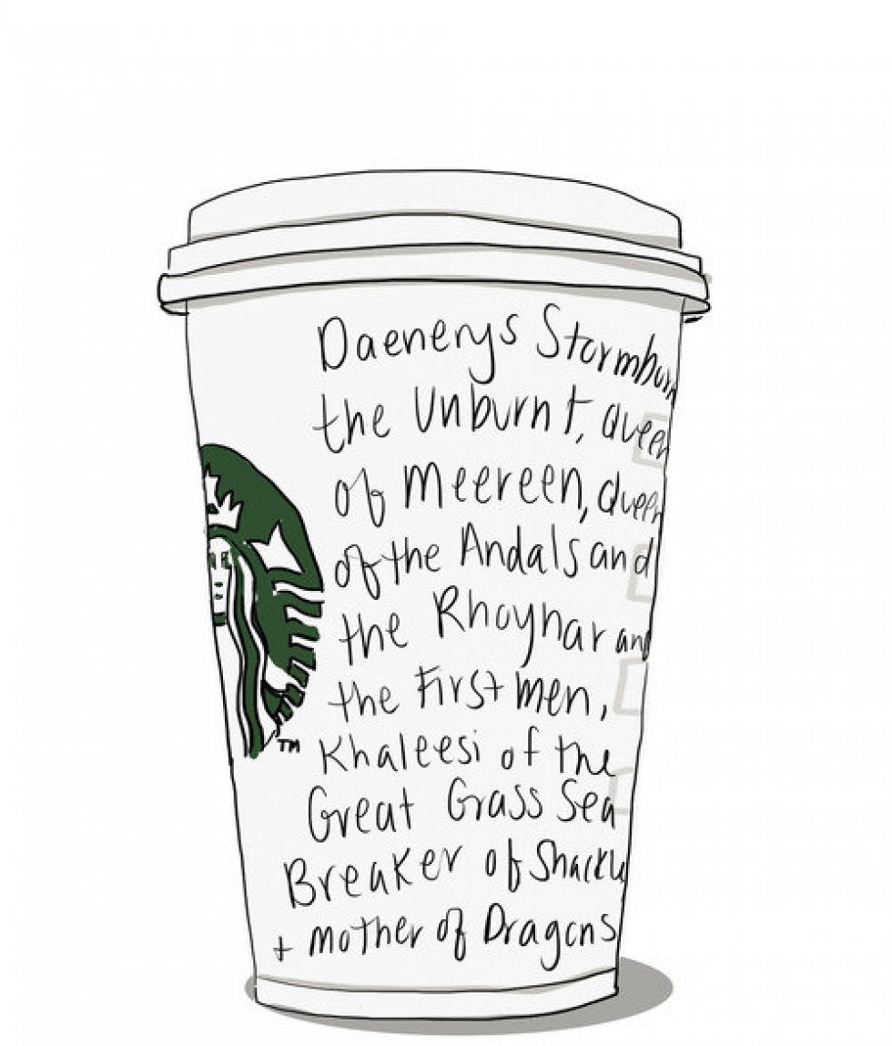 Hvilket navn  - Ugens afsnit af Game of Thrones har en scene med utilsigtet Starbucks reklame (S8E4)