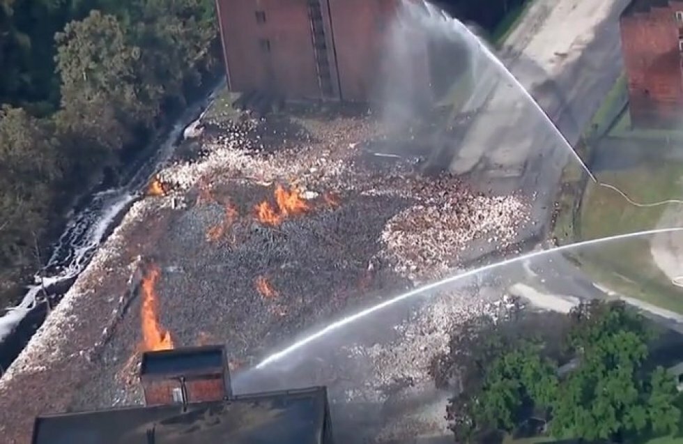 45.000 tønder Jim Beam er gået til grunde i stor brand