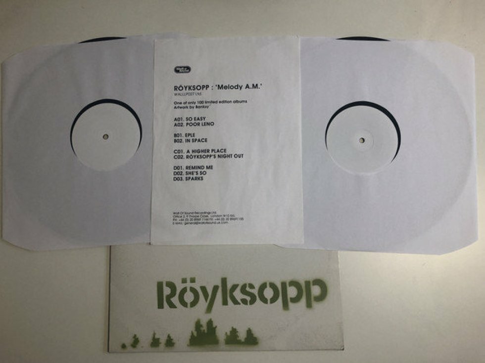 Röyksopp vinyl med Banksy cover-art sælger for over 55.000 kroner på brugtmarked