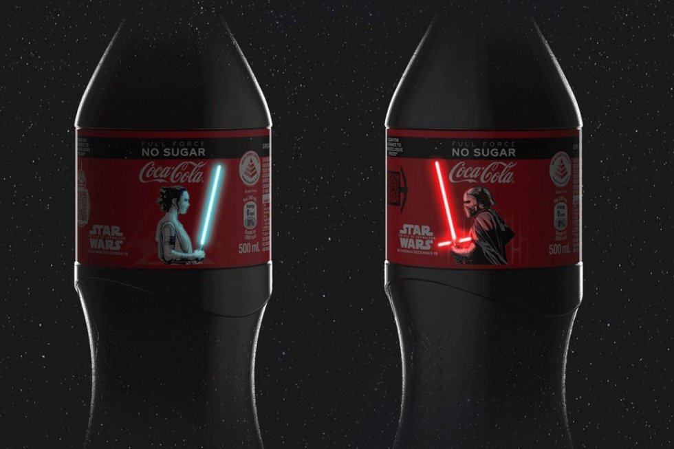 Coca Cola laver Star Wars flasker med OLED-lys-etiketter