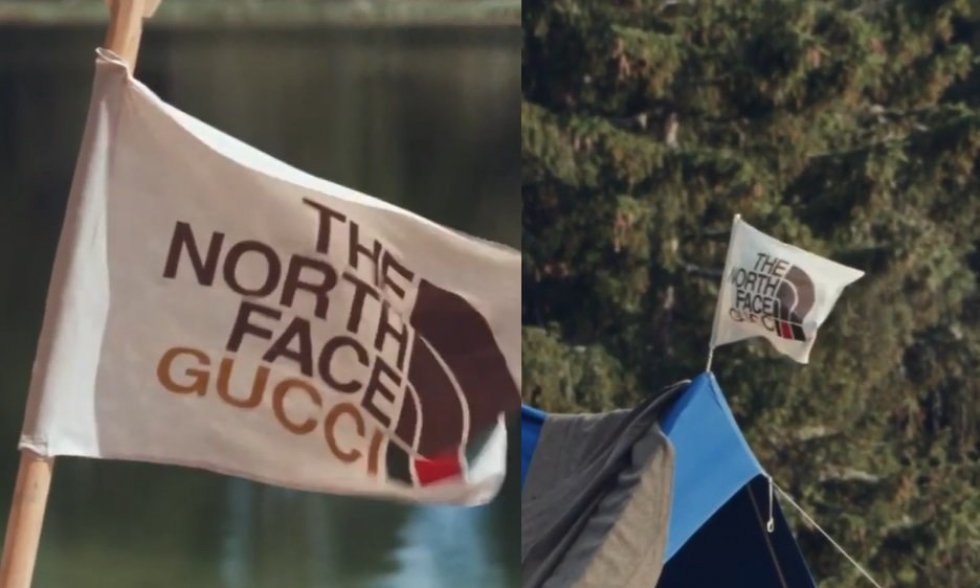 Gucci teaser samarbejde med The North Face