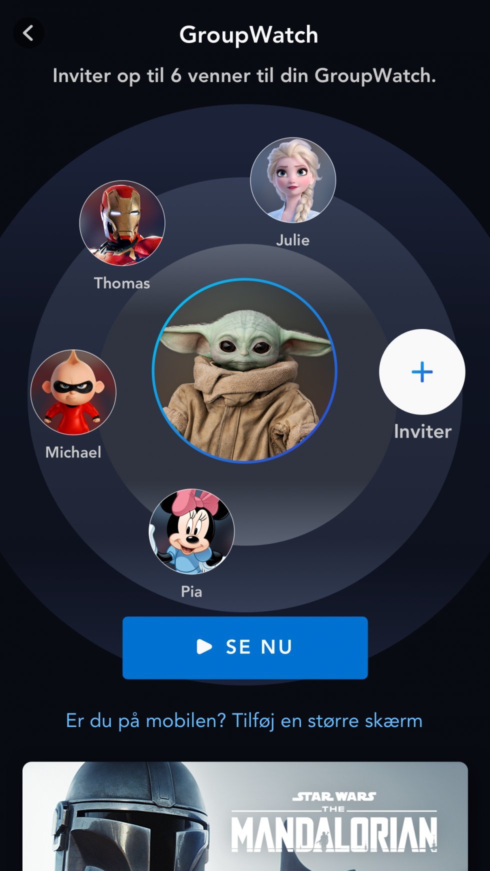 GroupWatch på iPhone - Disney Plus - Disney Plus introducerer ny feature der lader dig streame med vennerne