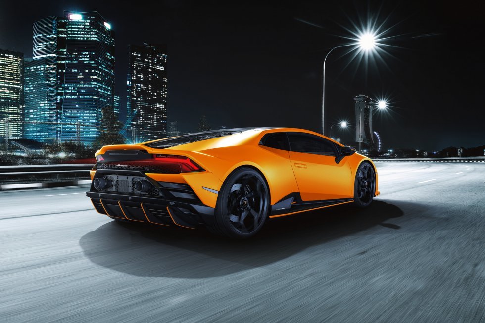Lamborghini Huracán EVO i neonfarver