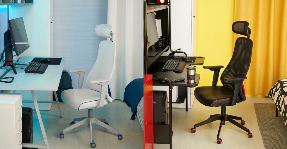 UTESPILARE skrivebord, MATCHSPEL gamingstole - IKEA fremviser deres kollektion af gamingmøbler kreeret i samarbejde med Asus